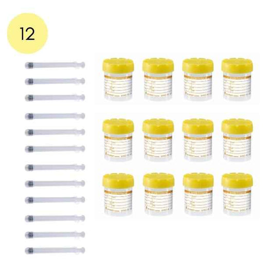 12 Insemination Syringe and 12 Specimen Cups